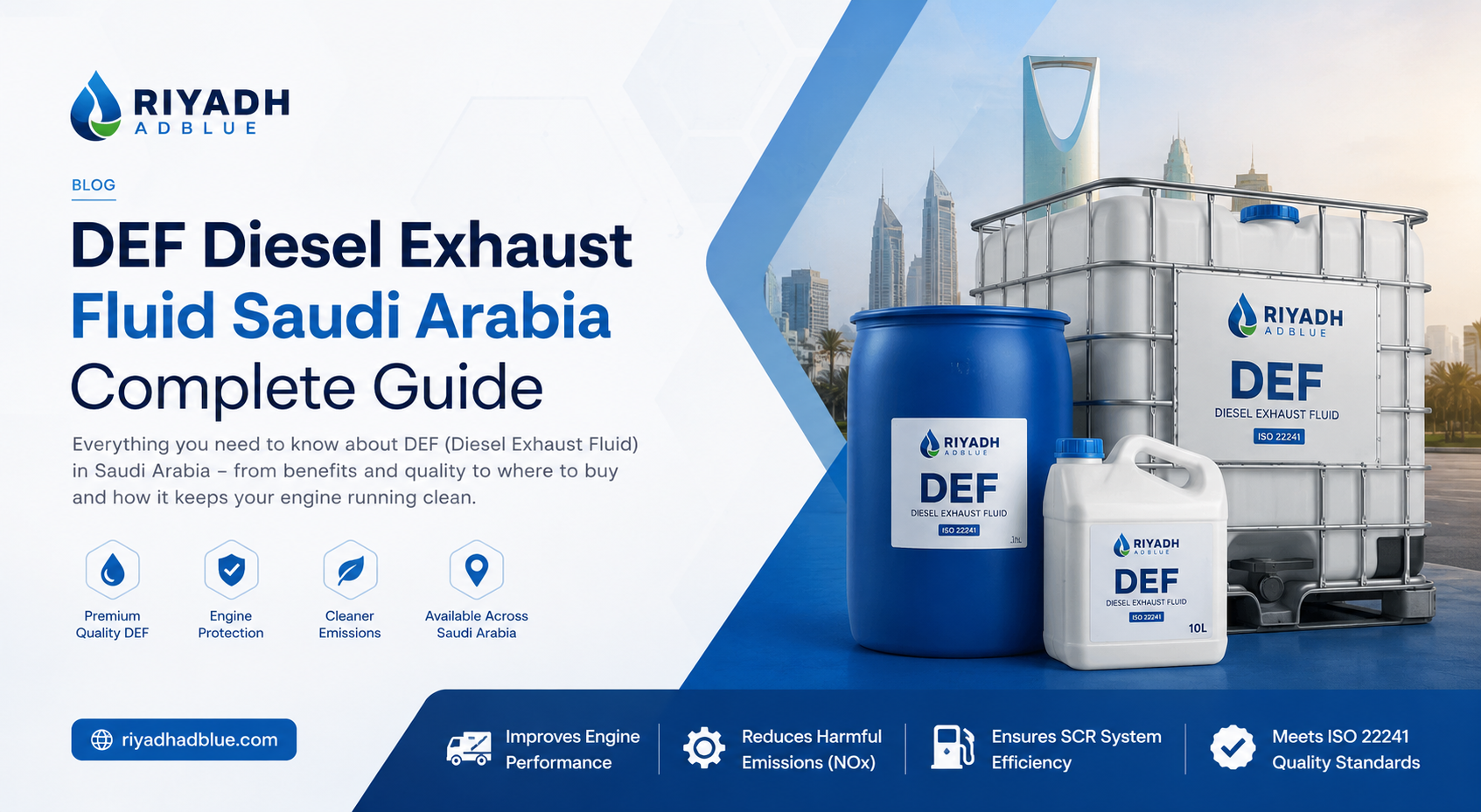 DEF Diesel Exhaust Fluid Saudi Arabia Complete Guide – Pure Flow Company Pvt Ltd